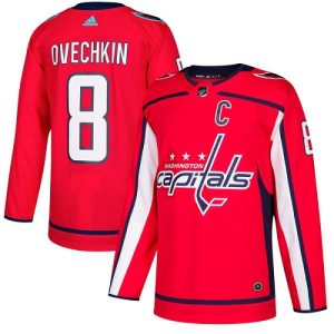 Børn NHL Washington Capitals Trøje Alex Ovechkin #8 Authentic Rød Hjemme